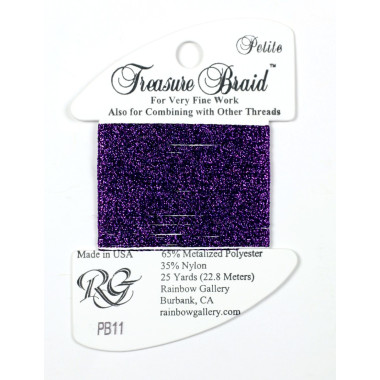 PB11 Нитка Treasure Braid Petite Rainbow Gallery Фиолетовая