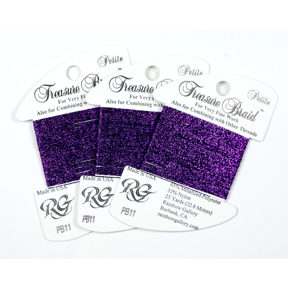 PB11 Нитка Treasure Braid Petite Rainbow Gallery Фиолетовая