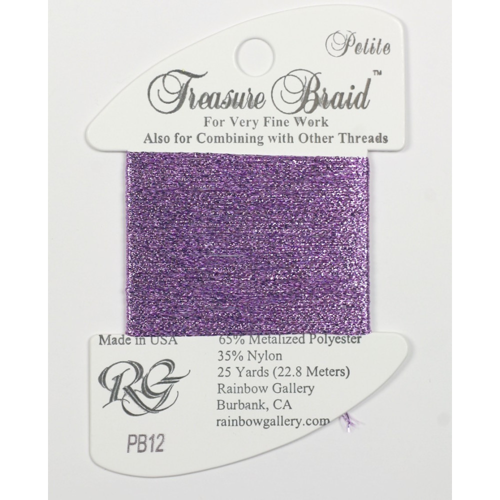 PB12 Нитка Treasure Braid Petite Rainbow Gallery Лавандовая PB12 Нитка Treasure Braid Petite Rainbow Gallery Лавандовая