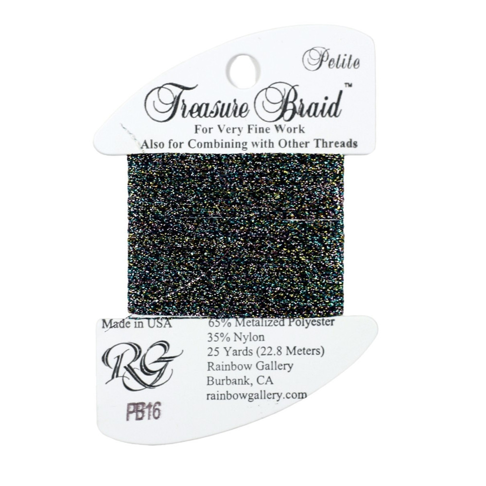 Нитка металізована Treasure Braid Petite Rainbow Gallery PB16, Темний Кофеті Нитка металізована Treasure Braid Petite Rainbow Gallery PB16, Темний Кофеті