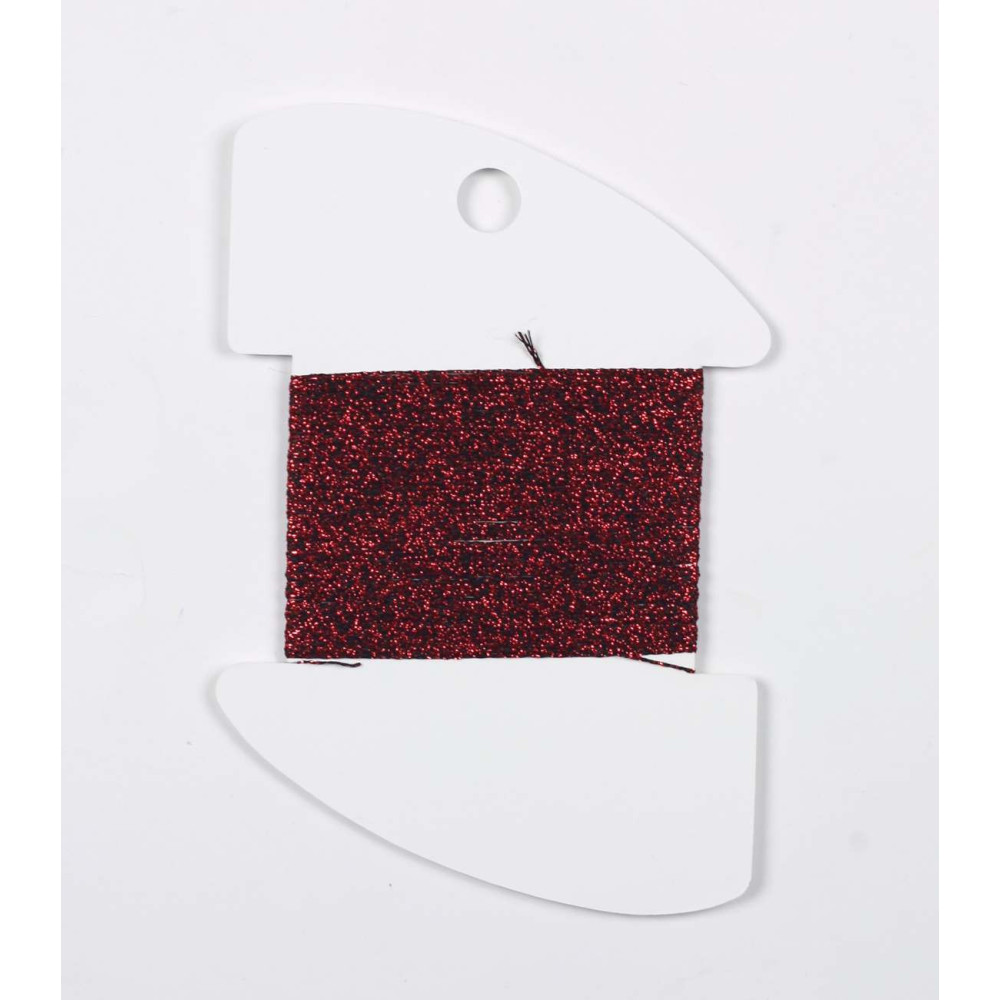 PB19 Metallized Thread Treasure Braid Petite Rainbow Gallery Dark Red