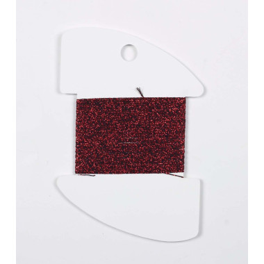 PB19 Metallized Thread Treasure Braid Petite Rainbow Gallery Dark Red