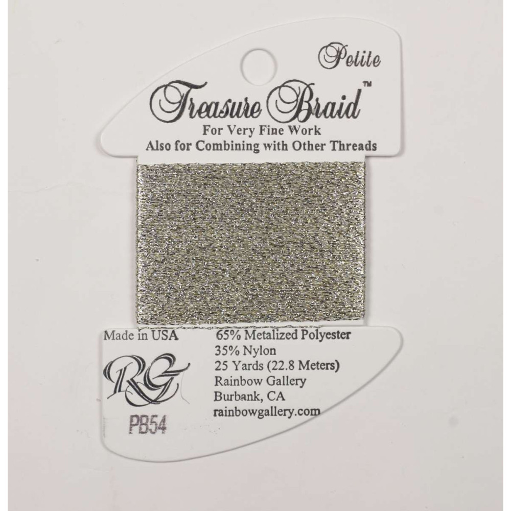 Нитка металізована Treasure Braid Petite Rainbow Gallery PB54, Ватіканське золото