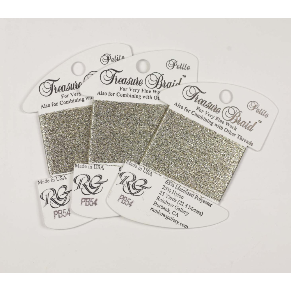 Нитка металізована Treasure Braid Petite Rainbow Gallery PB54, Ватіканське золото