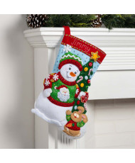 Набір для фетрової аплікації Bucilla ® Seasonal - Felt - Stocking Kits - Festive Sweater Christmas - 89541E