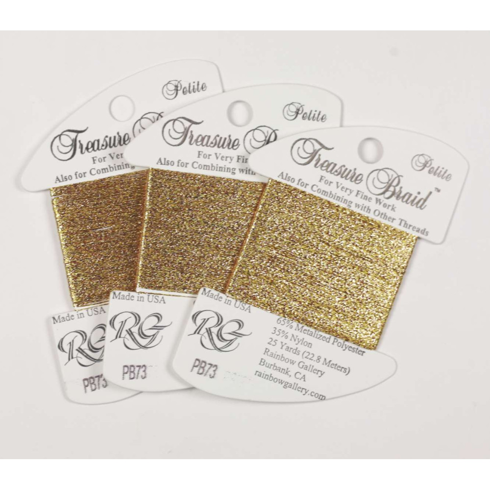 PB73 Metallized Thread Treasure Braid Petite Rainbow Gallery Black Hills Gold