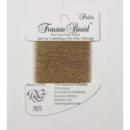 PB73 Metallized Thread Treasure Braid Petite Rainbow Gallery Black Hills Gold