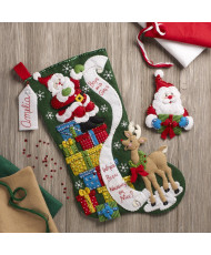 Bucilla ® Seasonal - Felt - Stocking Kits - The List - 86712