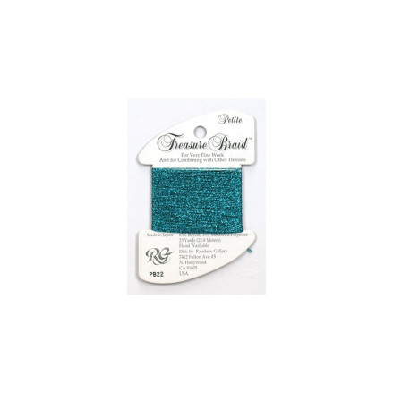 PB22 Нитка Treasure Braid Petite Rainbow Gallery Темно-бирюзовый