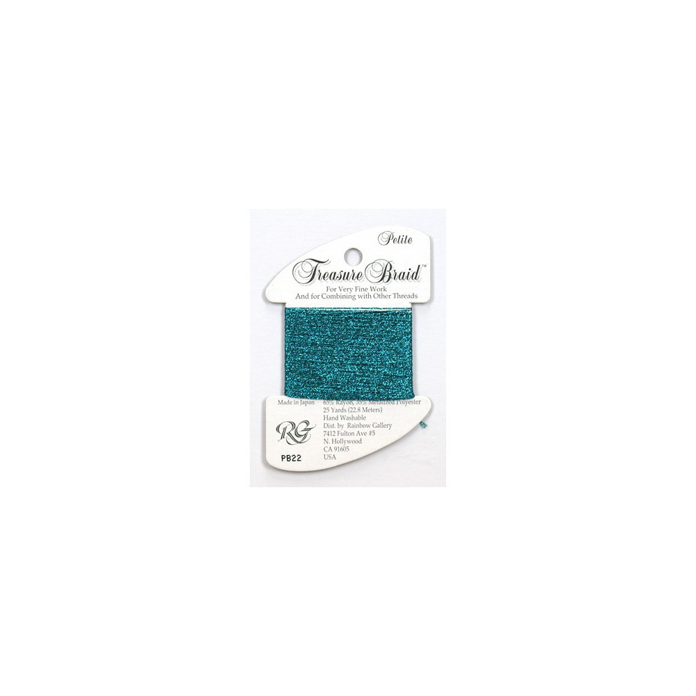 PB22 Нитка Treasure Braid Petite Rainbow Gallery Темно-бирюзовый PB22 Нитка Treasure Braid Petite Rainbow Gallery Темно-бирюзовый