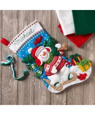 Bucilla ® Seasonal - Felt - Stocking Kits - Nordic Snowman - 86817