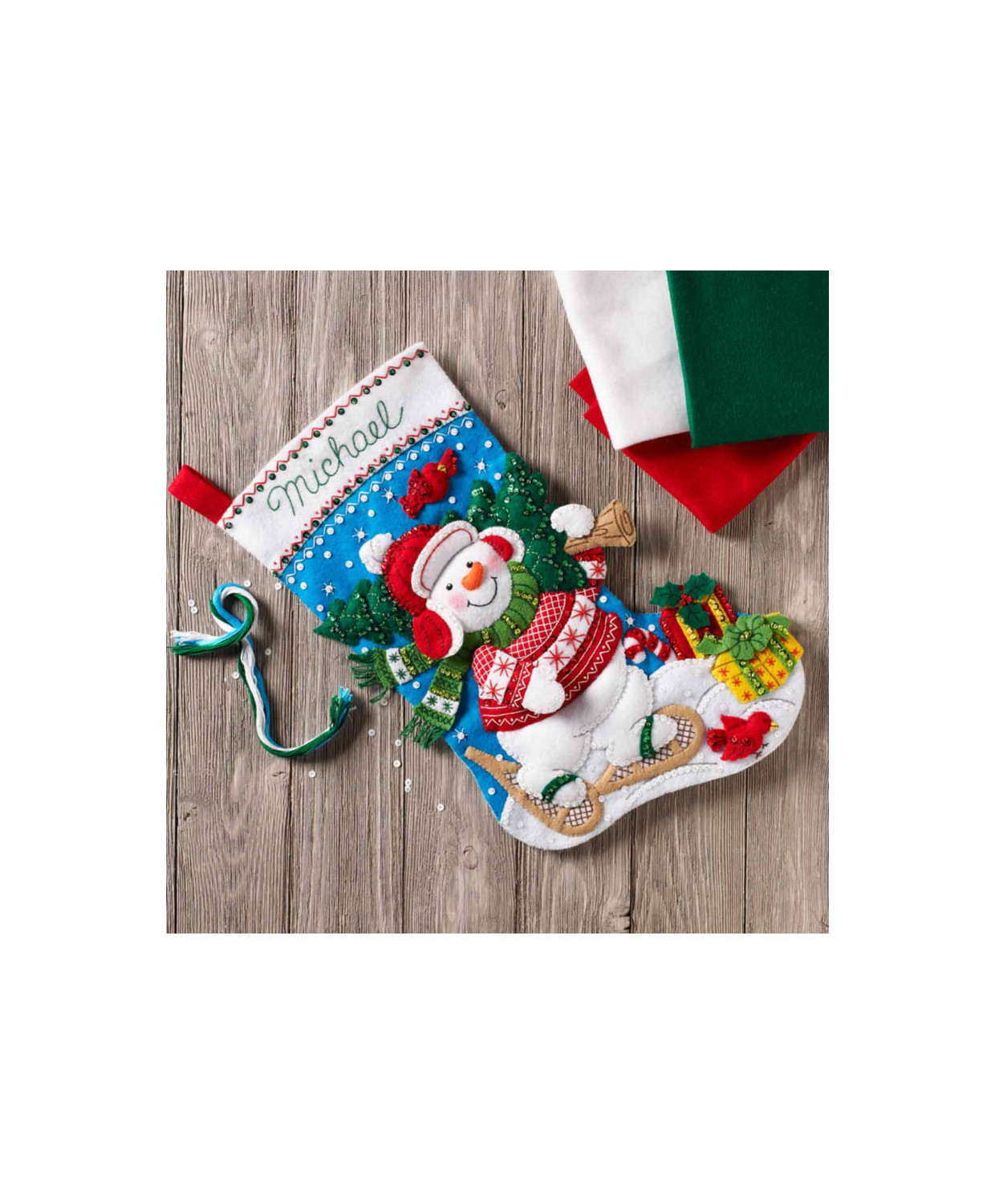 Bucilla ® Seasonal - Felt - Stocking Kits - Nordic Snowman - 86817