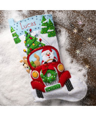 Набор для фетровой аппликации Felt Stocking - Jolly Deliveries - 89552E