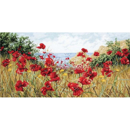 Набір для вишивання хрестиком Anchor Maia Clifftop Poppies (Маки на узбережжі) APC940