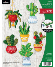 Набор для фетровой аппликации Felt - Ornament Kits - Holiday Houseplants - 89634E