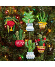 Bucilla ® Seasonal - Felt - Ornament Kits - Holiday Houseplants - 89634E