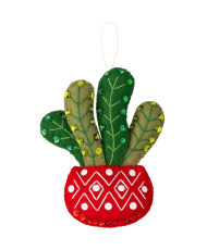 Bucilla ® Seasonal - Felt - Ornament Kits - Holiday Houseplants - 89634E