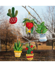 Набір для фетрової аплікації  Felt - Ornament Kits - Holiday Houseplants - 89634E