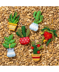 Bucilla ® Seasonal - Felt - Ornament Kits - Holiday Houseplants - 89634E