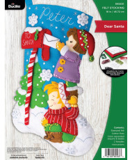 Набір для фетрової аплікації Bucilla - Stocking Kits - Dear Santa - 89583E