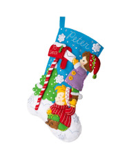 Набір для фетрової аплікації Bucilla - Stocking Kits - Dear Santa - 89583E