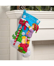 Набор для фетровой аппликации Bucilla - Stocking Kits - Dear Santa - 89583E