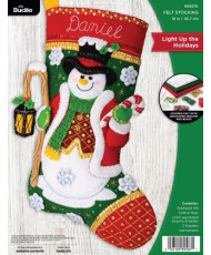 Bucilla ® Seasonal - Felt - Stocking Kits - Light Up The Holidays 89587E