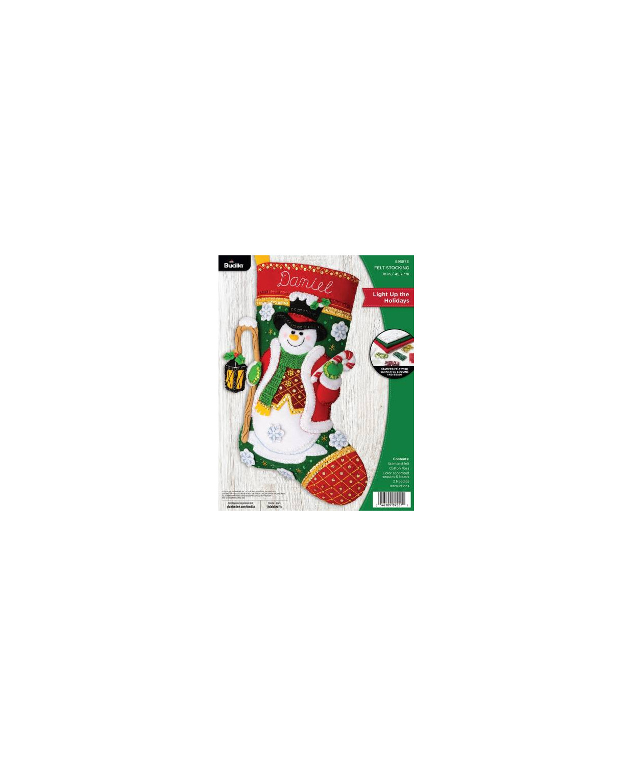 Bucilla ® Seasonal - Felt - Stocking Kits - Light Up The Holidays 89587E