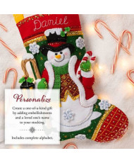 Bucilla ® Seasonal - Felt - Stocking Kits - Light Up The Holidays 89587E