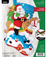 Bucilla ® Seasonal - Felt - Stocking Kits - Holiday Horse Ride 89589E