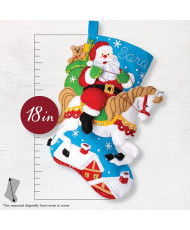 Bucilla ® Seasonal - Felt - Stocking Kits - Holiday Horse Ride 89589E