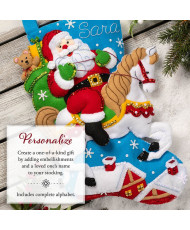 Bucilla ® Seasonal - Felt - Stocking Kits - Holiday Horse Ride 89589E