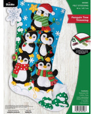 Bucilla ® Seasonal - Felt - Stocking Kits - Penguin Tree Trimming - 89598E