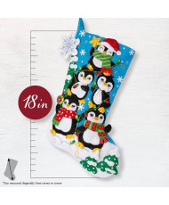 Bucilla ® Seasonal - Felt - Stocking Kits - Penguin Tree Trimming - 89598E