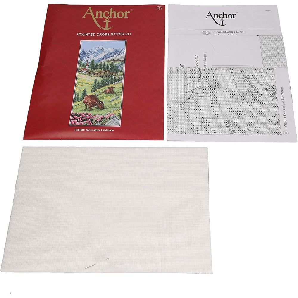 Anchor Swiss Alpine Landscape Cross Stitch Kit PCE0811