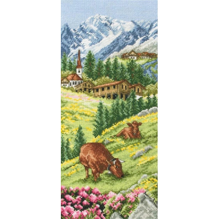Anchor Swiss Alpine Landscape Cross Stitch Kit PCE0811