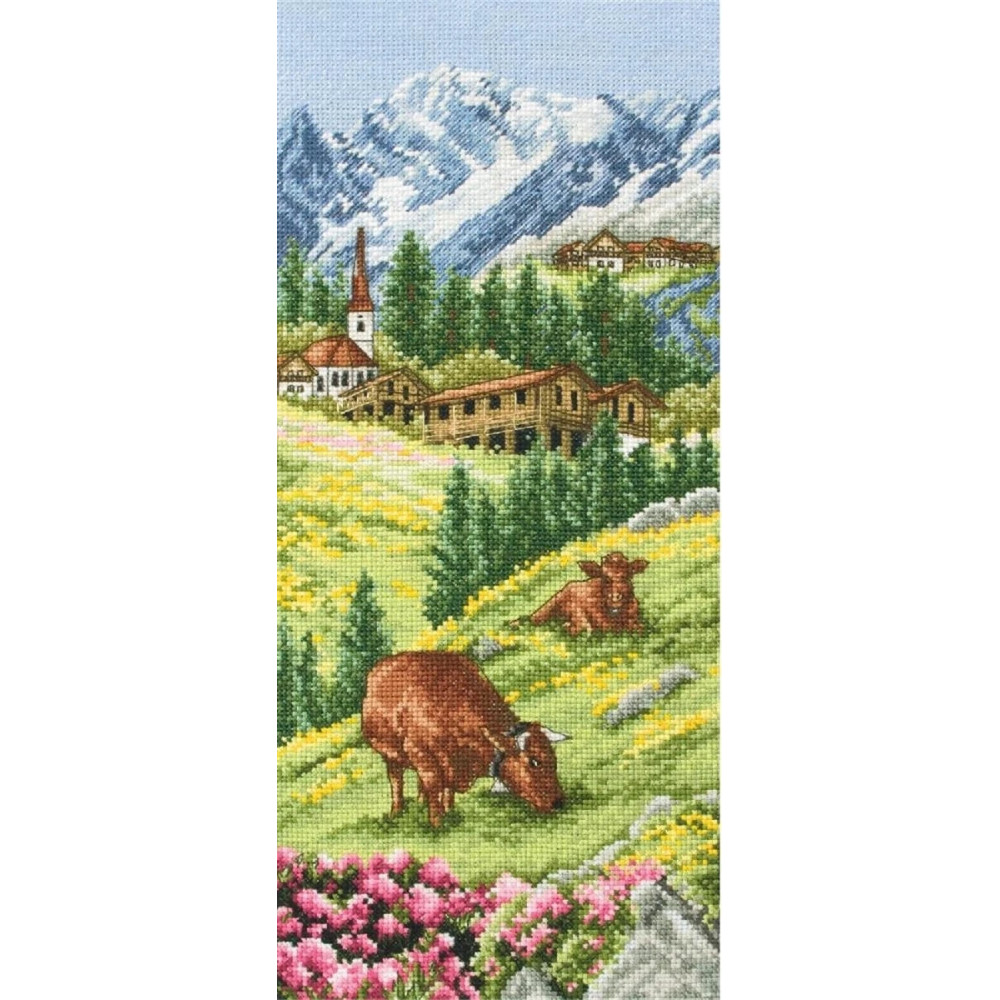 Набор для вышивания крестом Anchor Swiss Alpine Landscape (Швейцарские Альпы) PCE0811 Набор для вышивания крестом Anchor Swiss Alpine Landscape (Швейцарские Альпы) PCE0811