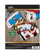 Набір для фетрової аплікації Bucilla  Seasonal - Felt - Stocking Kits - Christmas Village - 86818