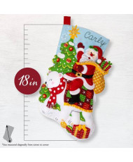 Bucilla ® Seasonal - Felt - Stocking Kits - Santa's Polar Bear Ride Bucilla 89596E