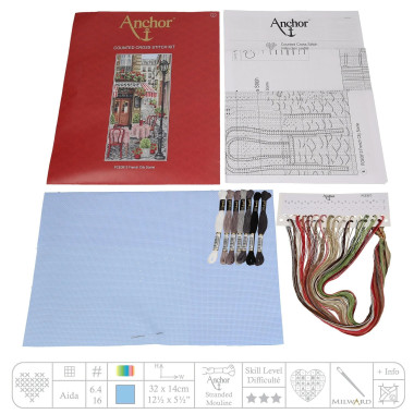 Anchor French City Scene Cross Stitch Kit PCE0813
