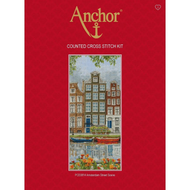 Anchor Amsterdam Street Scene Cross Stitch Kit PCE0814