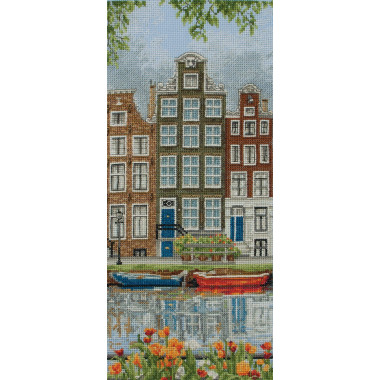 Anchor Amsterdam Street Scene Cross Stitch Kit PCE0814