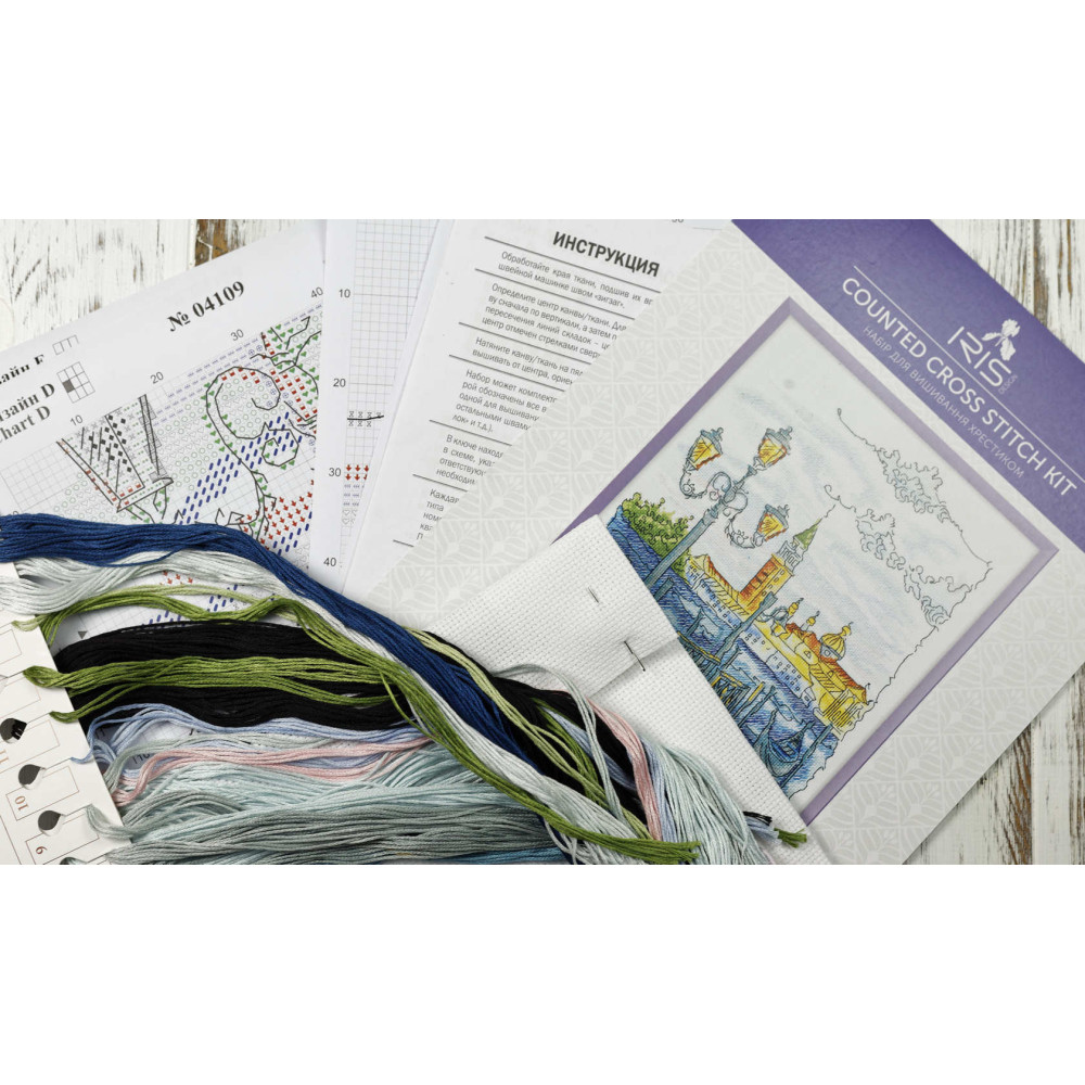 Cross Stitch Kit - Venice Iris Design 04109