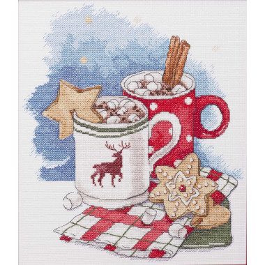 Cross Stitch Kit - Coffee for two Iris Design 05529