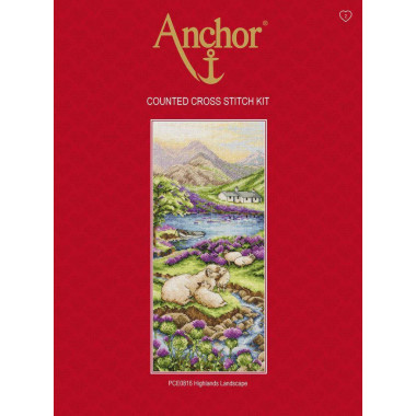 Anchor Highlands Landscape Cross Stitch Kit PCE0816
