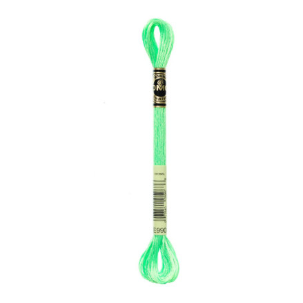 E990 metallic thread DMC Light Effects Neon Green