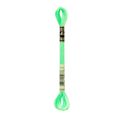 E990 metallic thread DMC Light Effects Neon Green