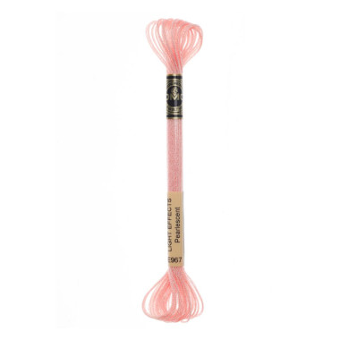 E967 metallic thread DMC Light Effects Soft Peach