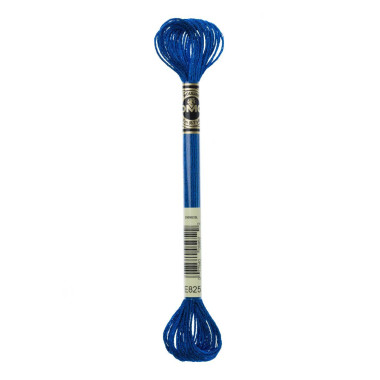 E825 metallic thread DMC Light Effects Blue Sapphire
