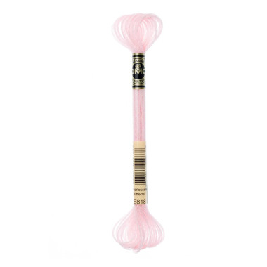 E818 metallic thread DMC Light Effects Soft Pink